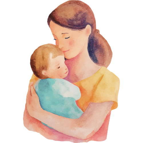 Ilustração da licença de maternidade em Portugal